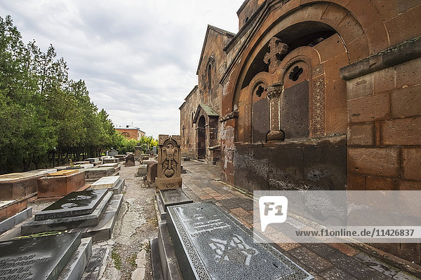 'Graves by Saint Gayane Church; Vagharshapat  Armavir Province  Armenia'