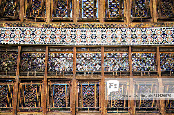 Fenster des Palastes der Shaki Khans; Shaki  Aserbaidschan