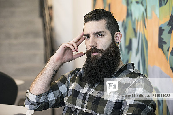 Man with beard  portrait