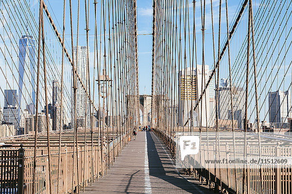 Brooklyn bridge  New York city  USA