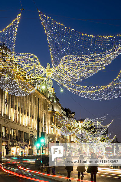 Weihnachtsbeleuchtung 2016  Regent Street  London  England  Vereinigtes Königreich  Europa