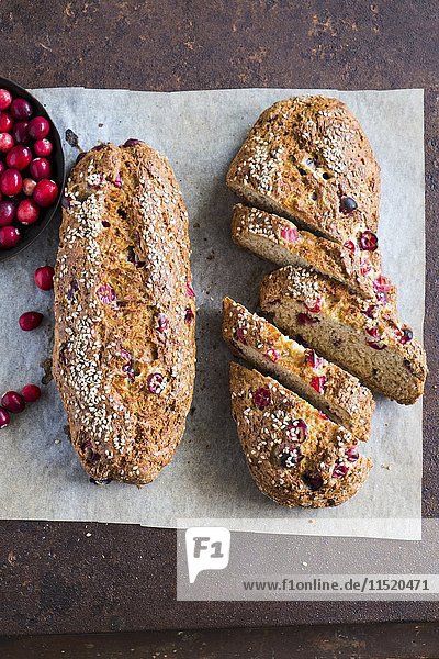 Sodabrot mit Cranberries