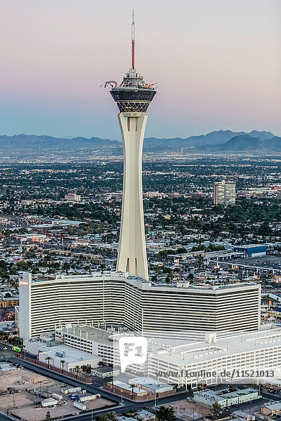 Stratosphere Casino Hotel und Turm  Las Vegas  Nevada  USA