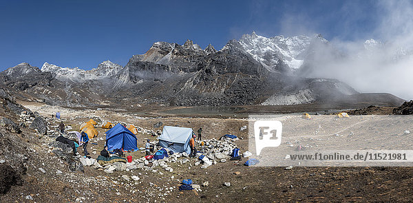 Nepal  Himalaya  Khumbu  Everest-Region  Renjo La  Basislager