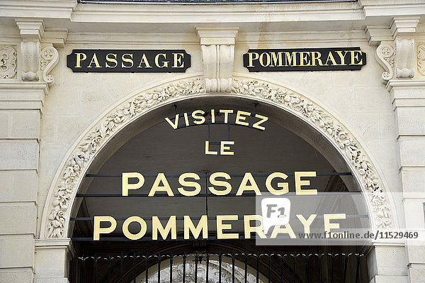 Frankreich  Pays de la Loire  Loire-Atlantique (44)  Nantes  Passage Pommeraye Eingang