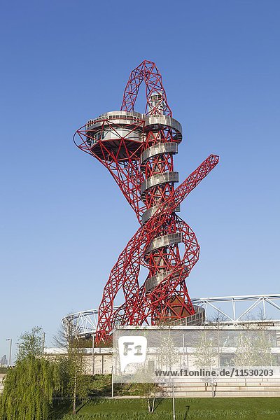 England London Stratford Queen Elizabeth Olympic Park ArcelorMittal Orbit Sculpture