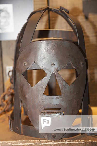 England  London  Southwark  The Clink Prison Museum  Medieval Iron Mask
