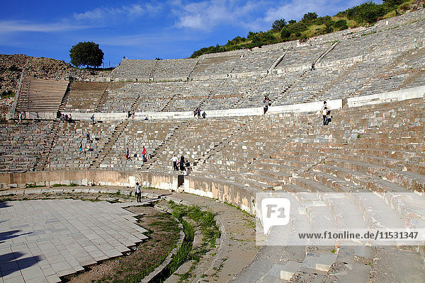 Türkei  Provinz Izmir  Selcuk  archäologische Stätte von Ephesus  das Theater