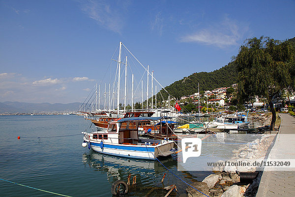 Turkey  province of Mugla  Fethiye  the port and the bay