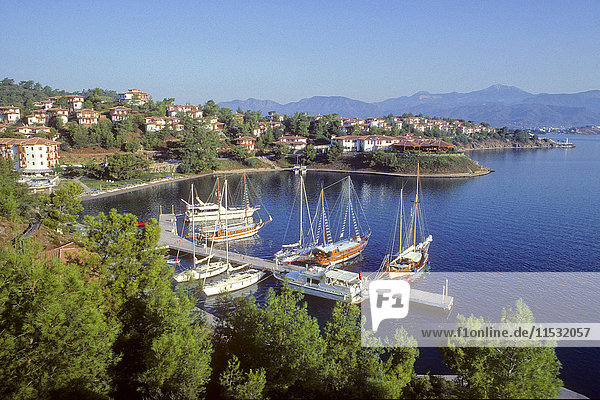 Turkey  province of Mugla  Fethiye  peninsula and bay of Fethiye