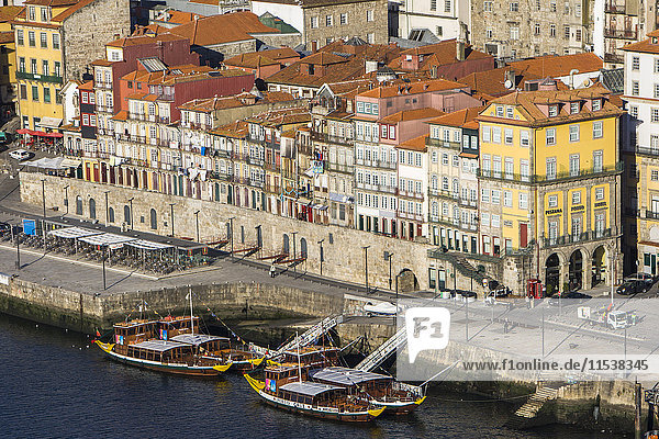 Portugal  Porto  bank of River Douro as seen from Vila Nova de Gaia