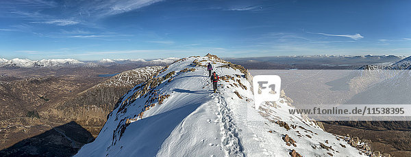 Vereinigtes Königreich  Schottland  Glencoe  Stob Dearg  Bergsteiger
