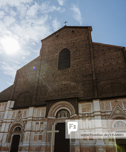 Italien,  Bologna,  Blick auf die unfertige Basilika San Petronio