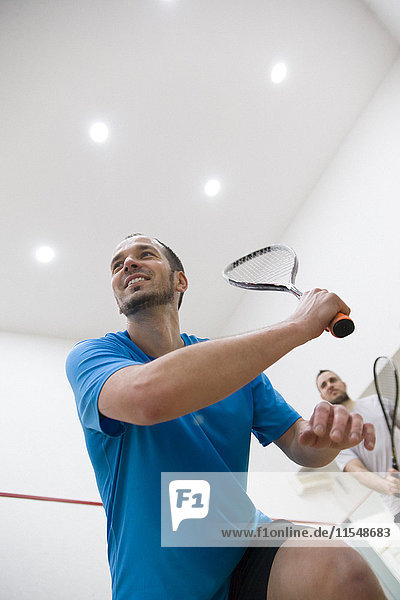 Squash  men playing squash