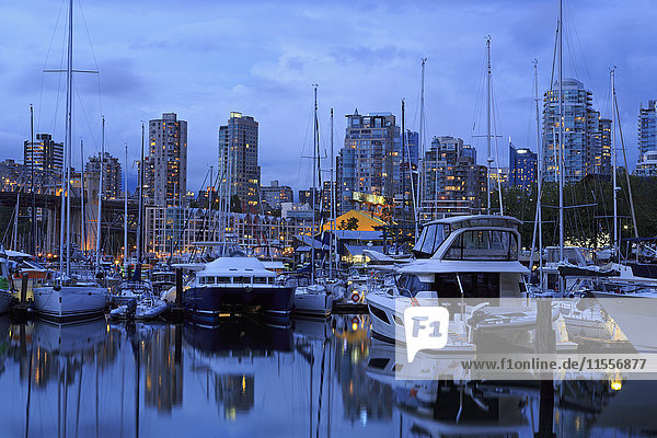 Jachthafen  Granville Island  Vancouver  British Columbia  Kanada  Nordamerika
