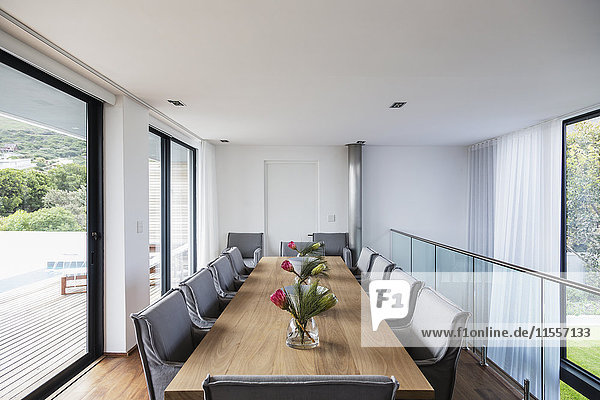 Modern luxury home showcase interior dining room