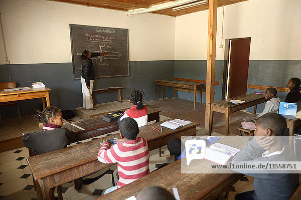 Madagaskar  Pupils in Fianarantsoa elementary school