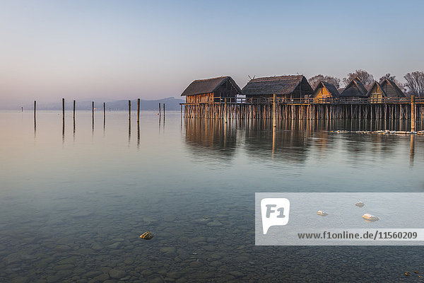 Deutschland  Bodensee  Pfahlbauten in Unteruhldingen