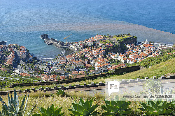 Portugal  Madeira  Blick auf Camara de Lobos  Südküste