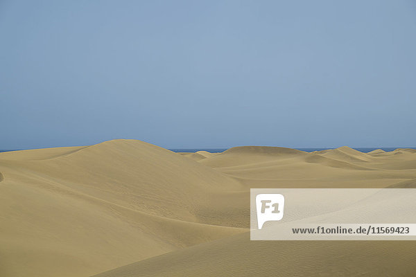 Spanien  Gran Canaria  Maspalomas  Wüste an einem sonnigen Tag