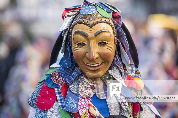 Spättlehansel auf dem Fasnachtsumzug Großer Fasendumzug alemannische Fasnacht Gengenbach Ortenaukreis Baden-Württemberg Deutschland Europa
