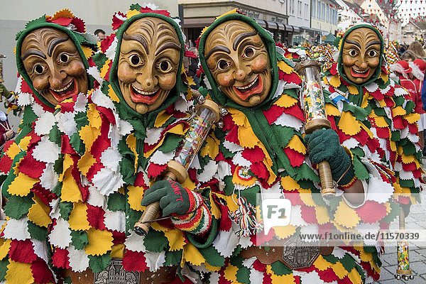 Big Fasendumzug  Alemannic carnival  carnival procession  Oberkirch  Ortenaukreis  Baden-Württemberg  Germany  Europe