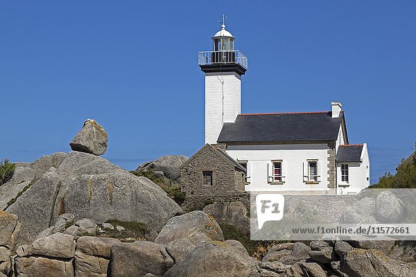 Lighthouse Pontusval  Brignogan  Brittany  France Europe
