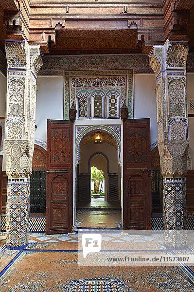Dar Jamai Palast  Meknes  Marokko  Afrika