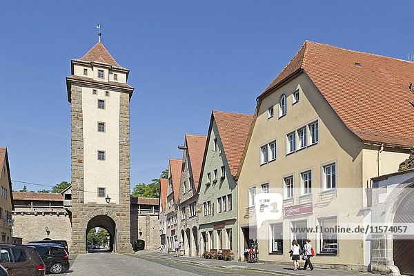 Galgentor  Galgengasse  historisches Zentrum  Rothenburg ob der Tauber  Mittelfranken  Bayern  Deutschland  Europa