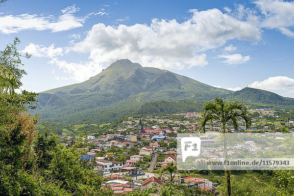 Martinique Le Morne-Rouge at the foot of the Mount Pelée
