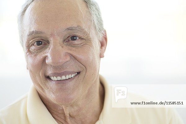 Senior man smiling  portrait.
