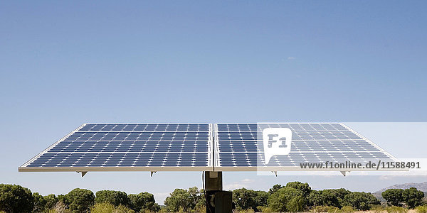 Photovoltaic panels tilted to sun