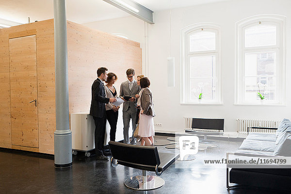 Business people talking in office
