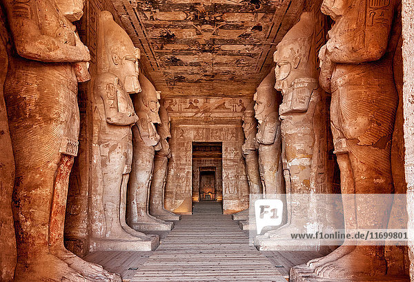 Großer Tempel von Ramses II.,  Abu Simbel,  Assuan,  Ägypten,  Afrika