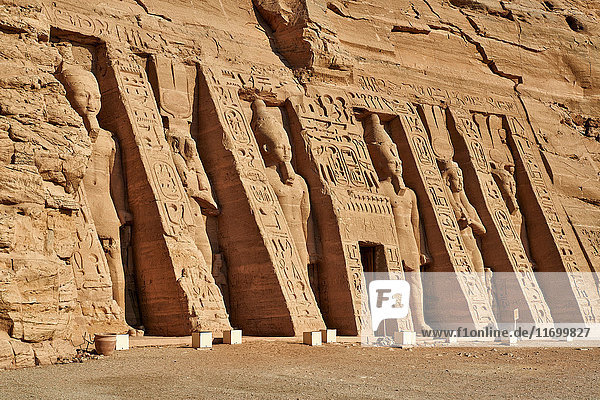 Hathor-Tempel  Abu Simbel  Assuan  Ägypten  Afrika