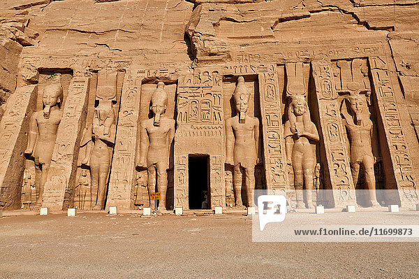 Hathor-Tempel  Abu Simbel  Ägypten  Afrika