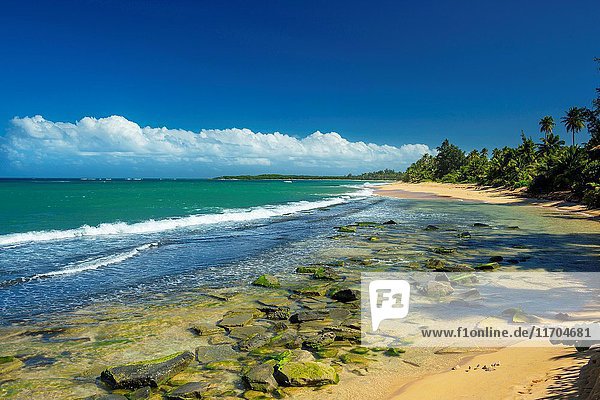 Exposed Rocks Playa Pinones Beach Loiza Puerto Rico