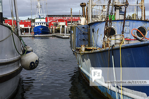 'New paint must be applied often in the marine environment; Ilwaco Washington United States of America'