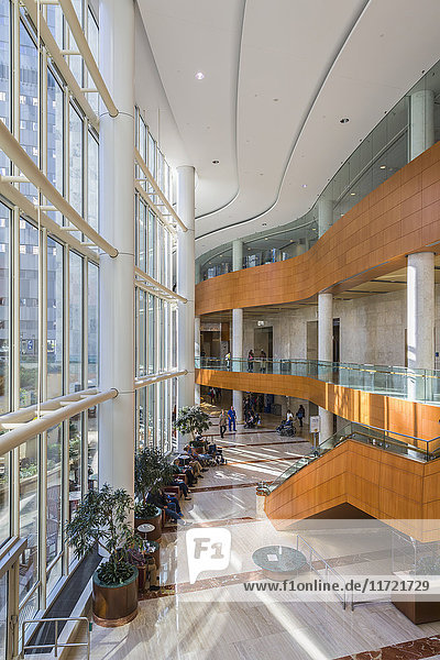 Lobby des Gonda-Gebäudes der Mayo-Klinik; Rochester  Minnesota  Vereinigte Staaten von Amerika'.