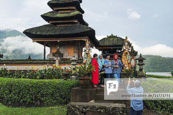 'Pura Ulun Danu Buyan in Danau Buyan Lake; Bali Island Indonesia'