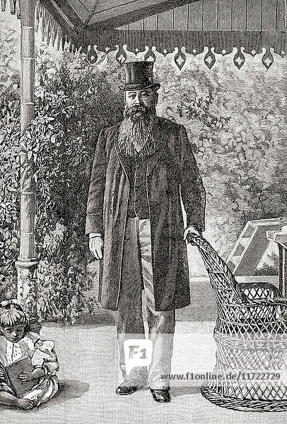 Martinus or Marthinus Theunis Steyn  1857 –1916. South African lawyer  politician and statesman  sixth and last president of the independent Orange Free State. From The Century Edition of Cassell's History of England  published c. 1900