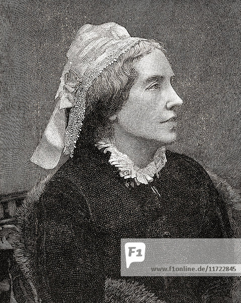Catherine Gladstone  geborene Glynne  1812 - 1900. Ehefrau des britischen Premierministers William Ewart Gladstone. Aus der Jahrhundertausgabe von Cassell's History of England  veröffentlicht um 1900