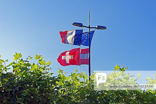 Nationalflaggen,  Bourgogne-Franche-Comté,  Frankreich,  Europa