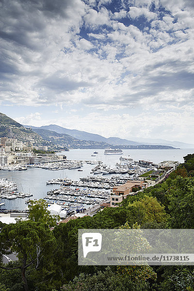 View of coastline  Monte Carlo  Monaco