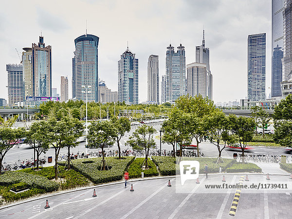 Finanzbezirk  Pudong  Shanghai  China