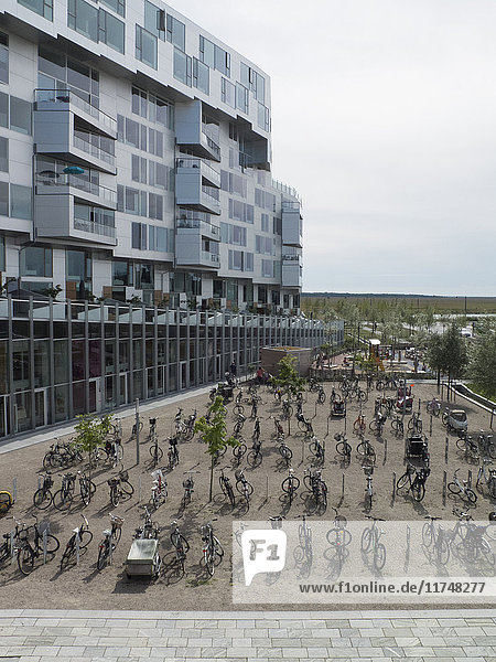 Ansicht von 8 Hauswohnungen und Fahrradpark Kopenhagen Dänemark