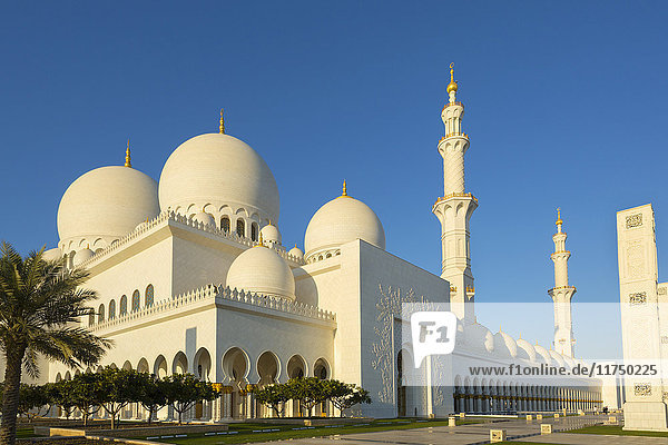 Scheich Zayed-Moschee bei Tag  Abu Dhabi  Vereinigte Arabische Emirate