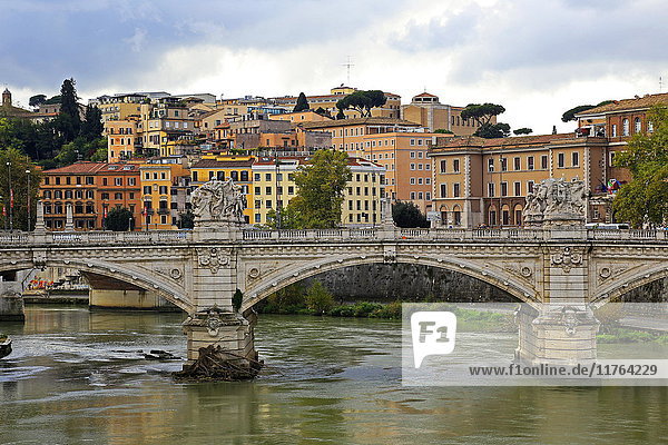 Fluss Tiber  Rom  Latium  Italien  Europa