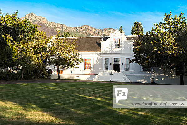 Haupthaus  Lanzerac Wine Estate  gegründet 1830  in der Nähe von Franschoek  Westkap  Südafrika  Afrika
