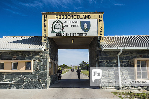 Eingang zu Robben Island  UNESCO-Weltkulturerbe  Südafrika  Afrika